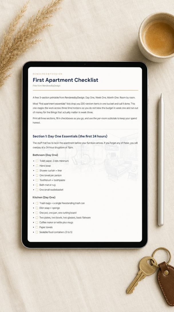First Apartment Checklist