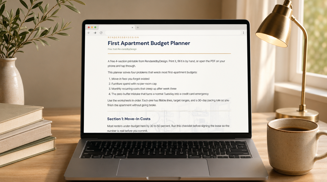 First Apartment Budget Planner