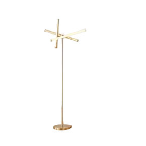 Floor lamp representing Month One layering pieces