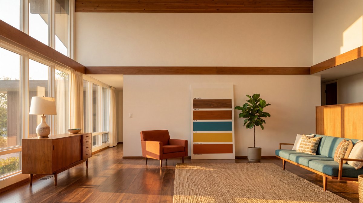 Mid-Century Modern Color Palette (8 Hex Codes + Pairings)
