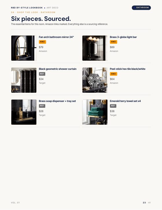 Page 23 of ART DECO STYLE LOOKBOOK