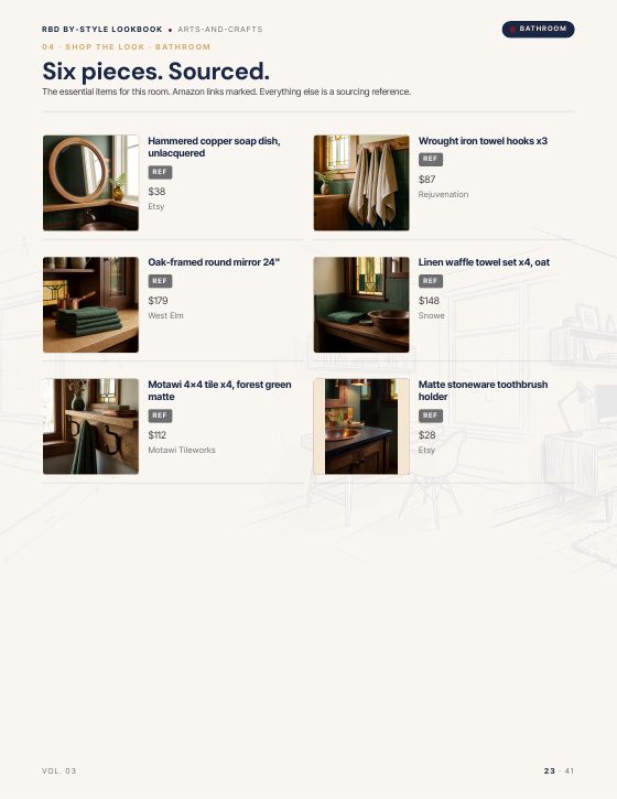 Page 23 of ARTS AND CRAFTS STYLE LOOKBOOK