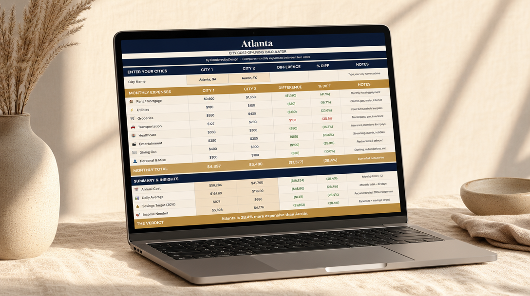 Atlanta Cost Calculator