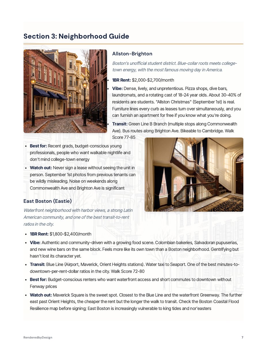 Neighborhoods page from the Boston Complete Kit