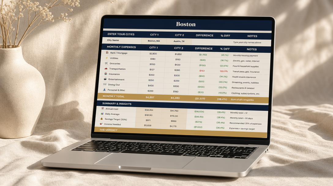 Boston Cost Calculator