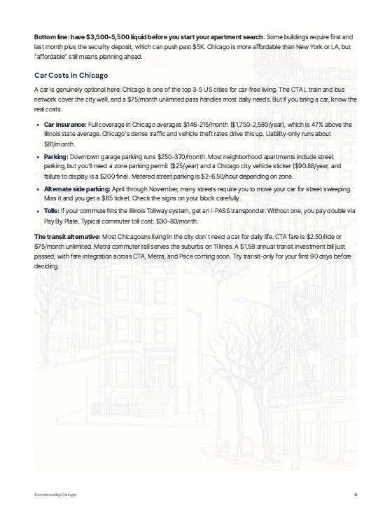 Page 6 of MOVING TO CHICAGO GUIDE