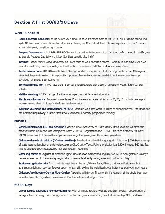 Page 17 of MOVING TO CHICAGO GUIDE