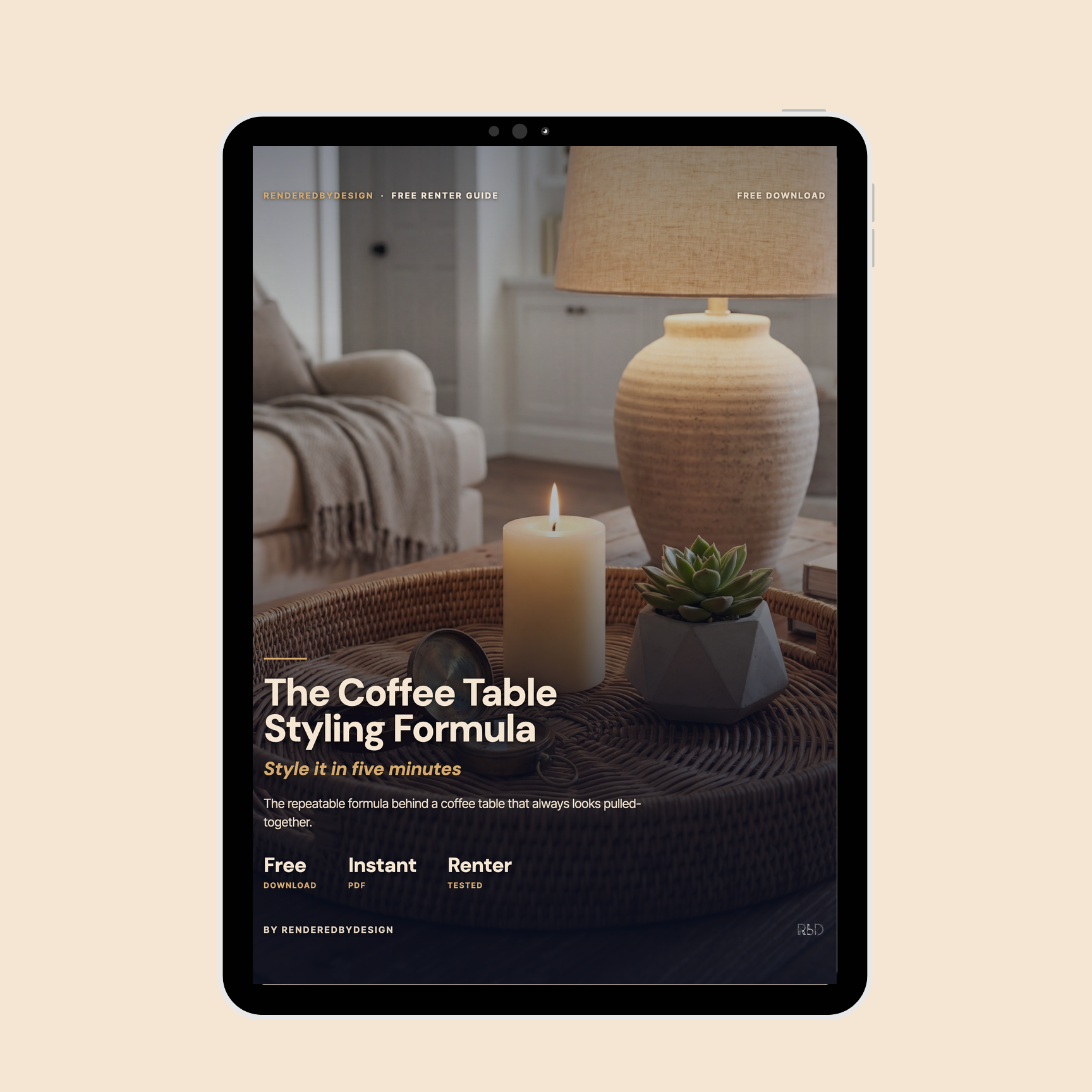 Coffee Table Styling Formula