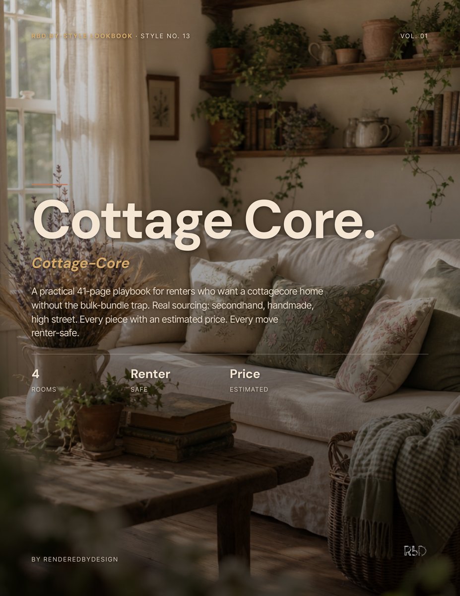 Cottage core page from the Complete Style Library