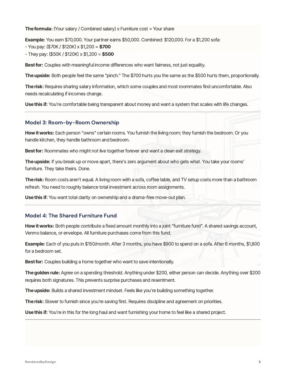 Page 3 page from the Cost Splitting Models