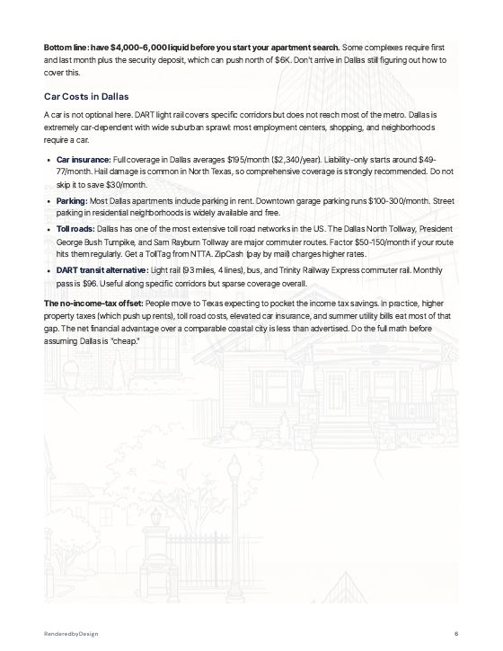 Page 6 of MOVING TO DALLAS GUIDE