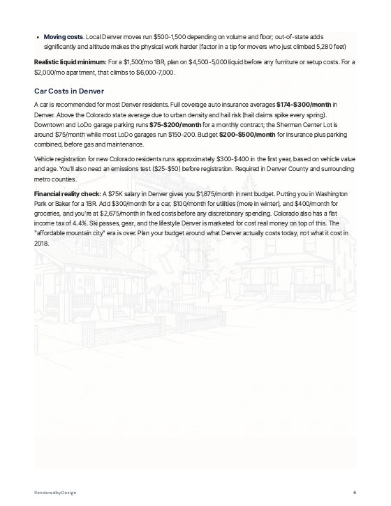 Page 6 of MOVING TO DENVER GUIDE