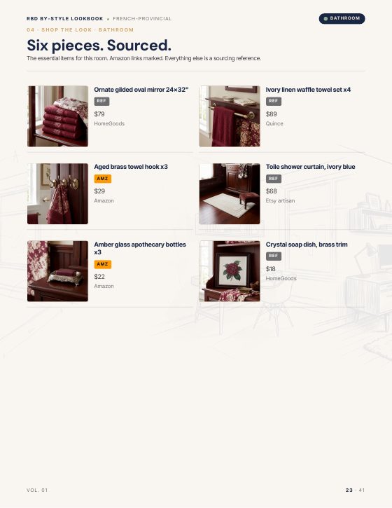 Page 23 of FRENCH PROVINCIAL STYLE LOOKBOOK
