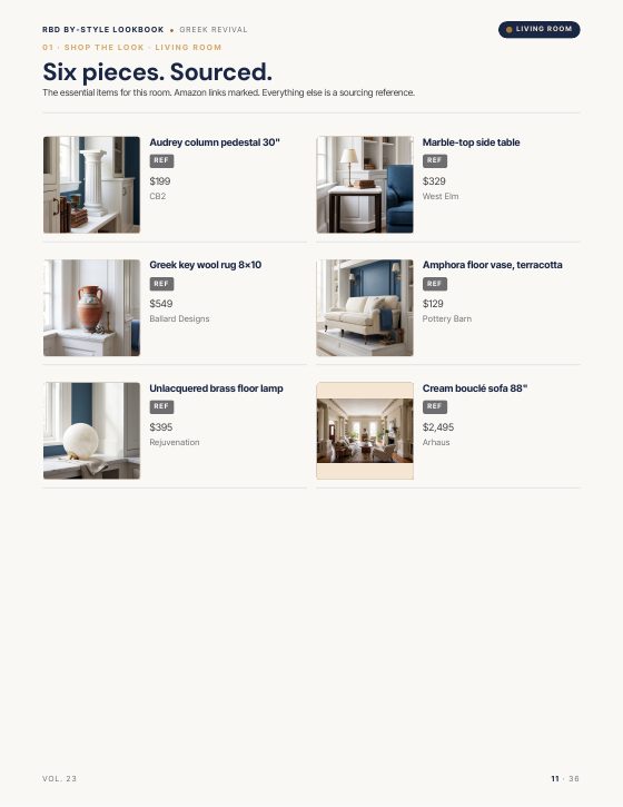 Page 11 of GREEK REVIVAL STYLE LOOKBOOK
