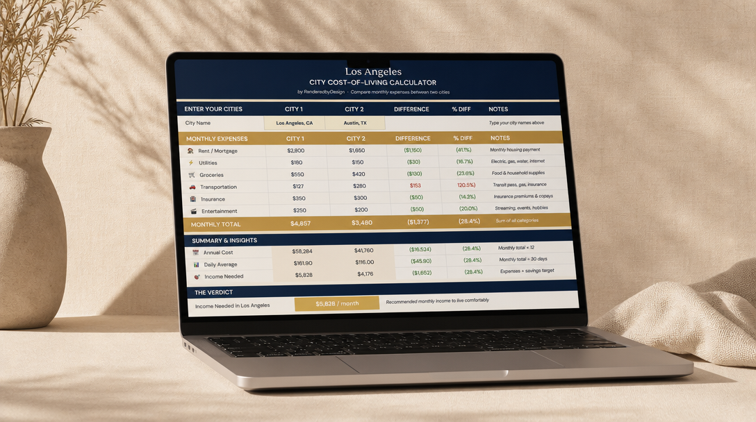 Los Angeles Cost Calculator