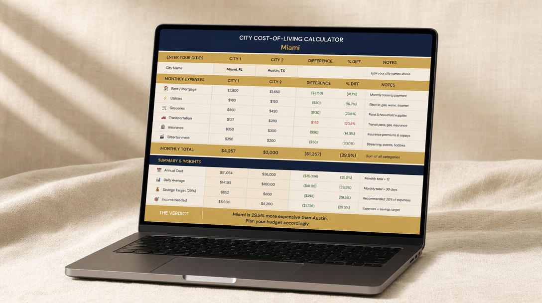 Miami Cost Calculator