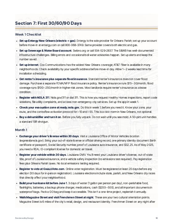 Page 18 of MOVING TO NEW ORLEANS GUIDE
