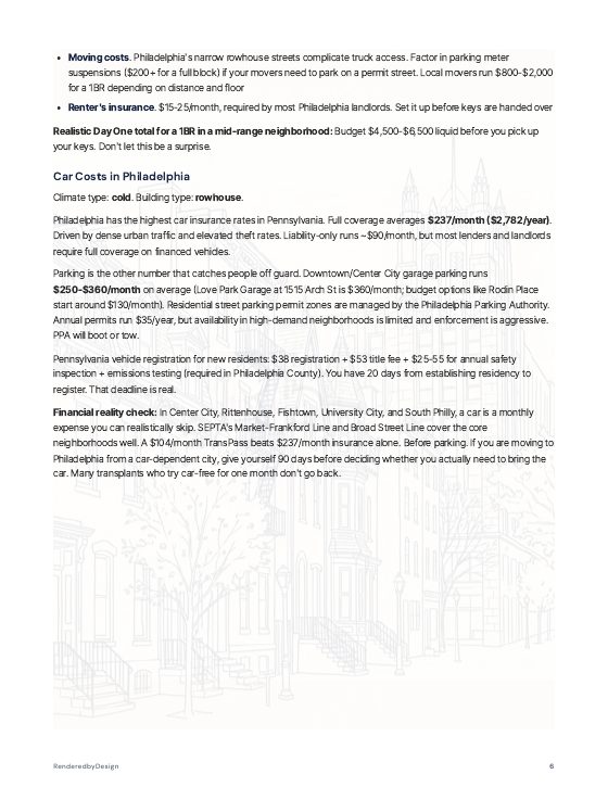 Page 6 of MOVING TO PHILADELPHIA GUIDE