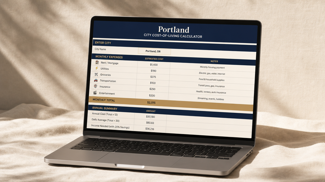 Portland Cost Calculator