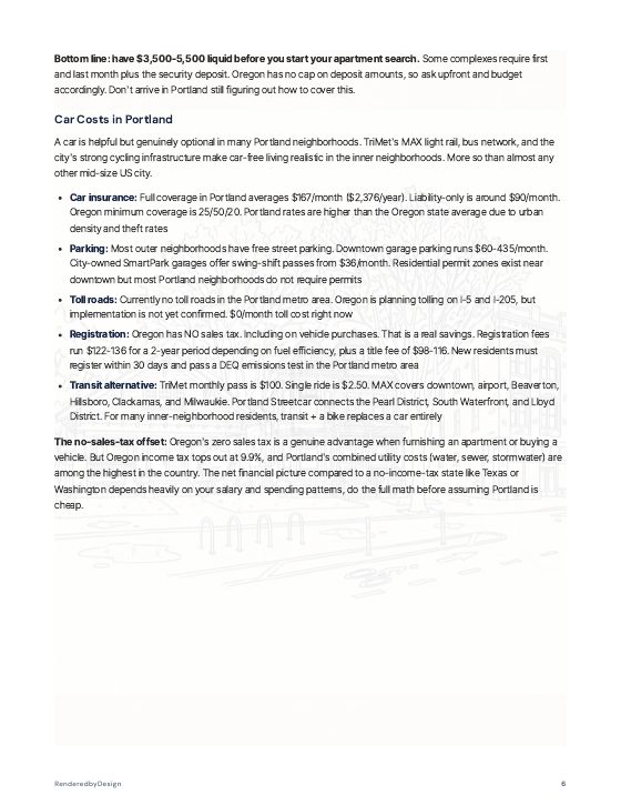 Page 6 of MOVING TO PORTLAND GUIDE