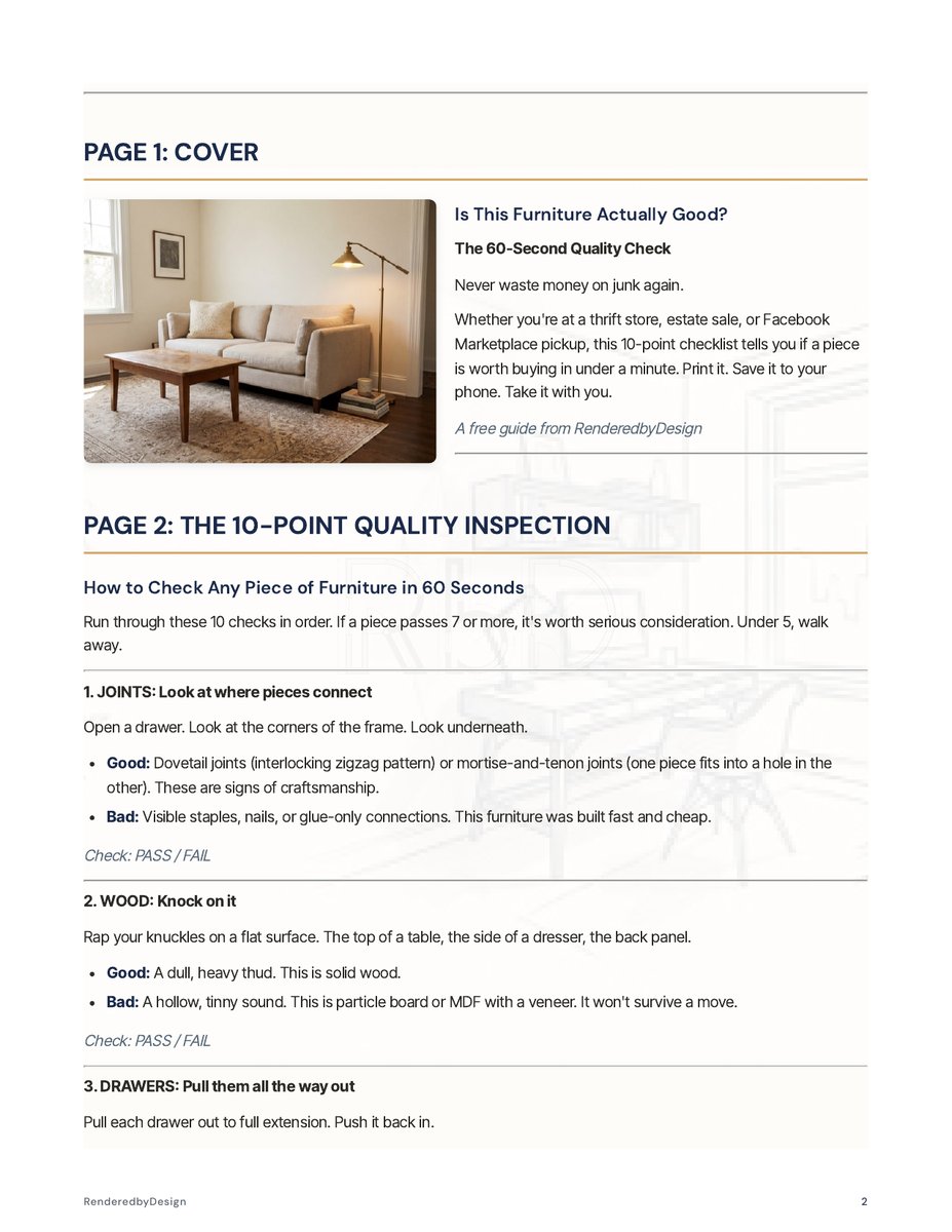 Page 2 page from the Quality Construction Checklist