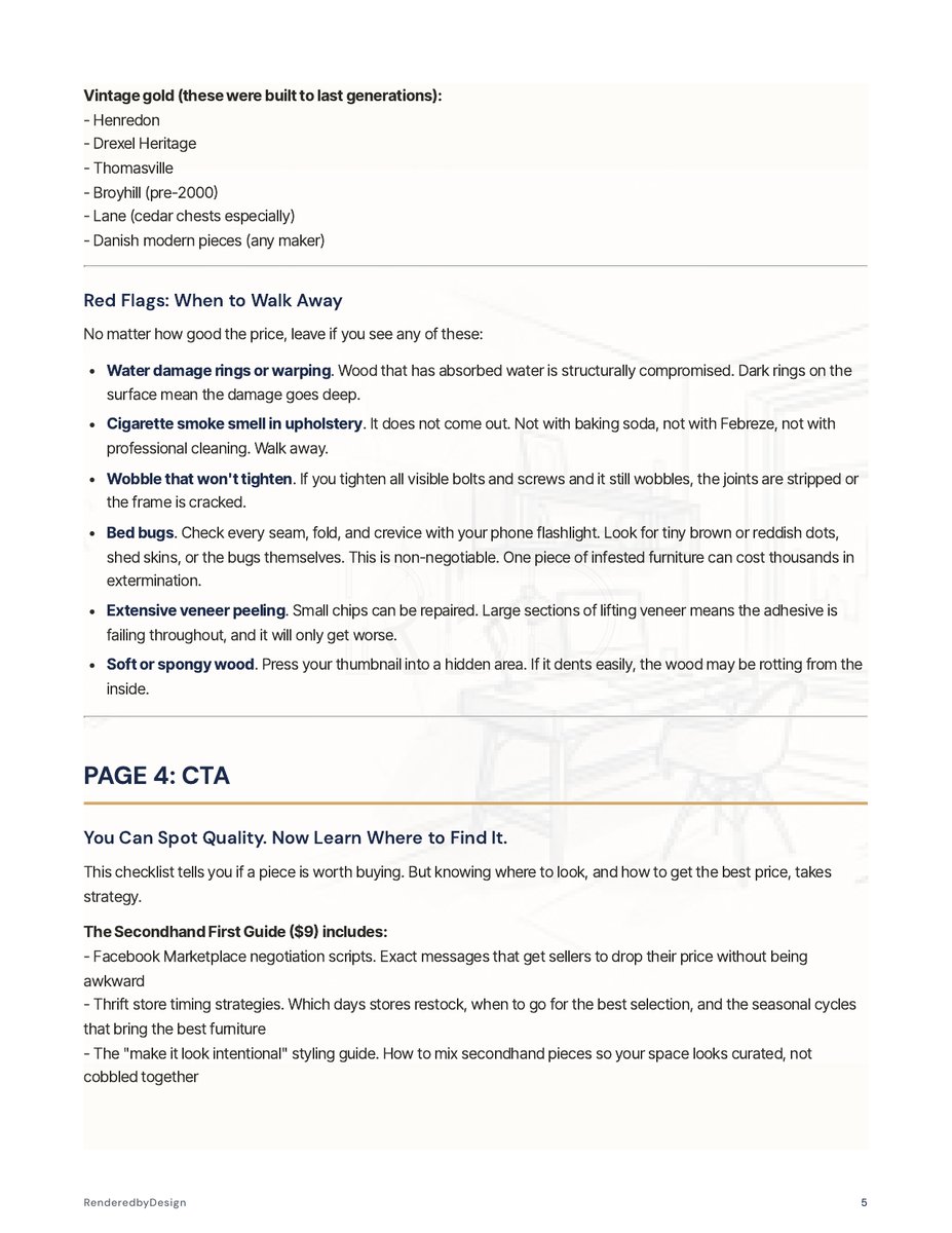 Page 5 page from the Quality Construction Checklist