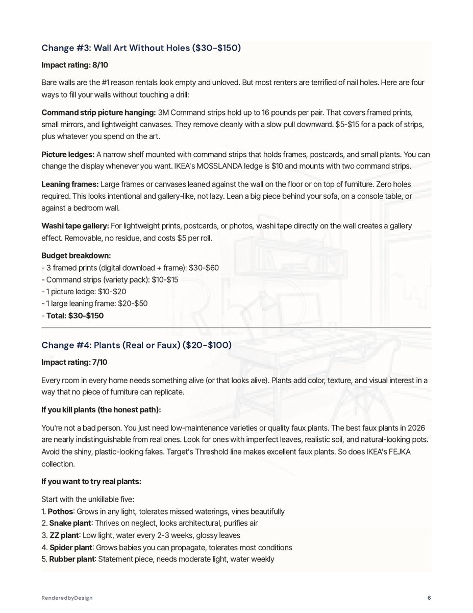 Page 4 page from The Renter Makeover Playbook