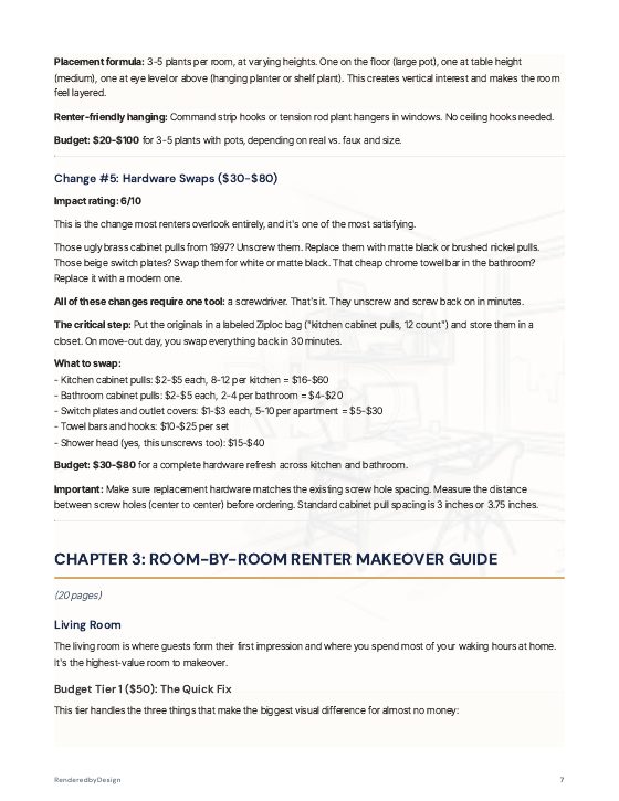 Page 7 of THE RENTER MAKEOVER PLAYBOOK