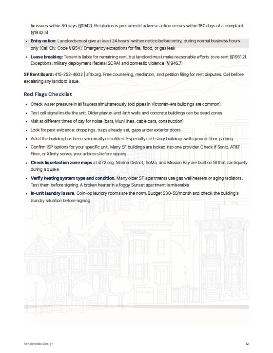 Page 12 of MOVING TO SAN FRANCISCO GUIDE