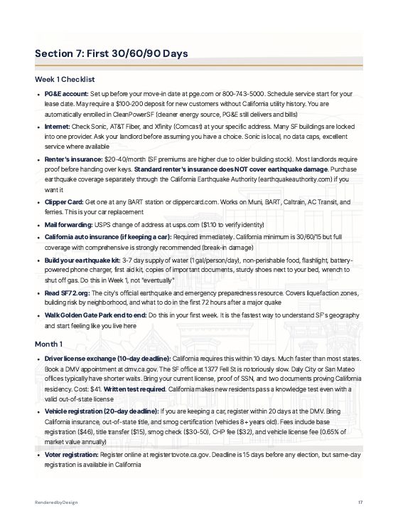 Page 17 of MOVING TO SAN FRANCISCO GUIDE