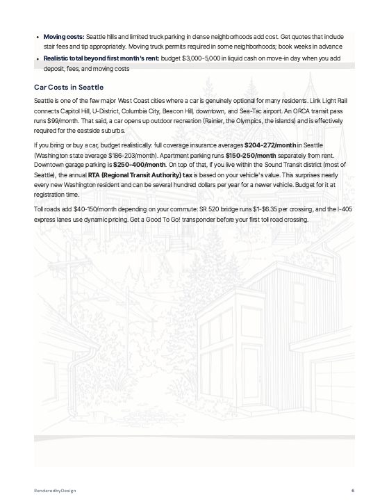 Page 6 of MOVING TO SEATTLE GUIDE