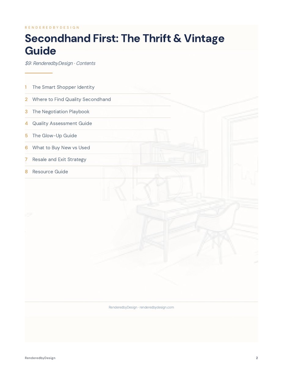 Page 2 page from The Secondhand First Guide