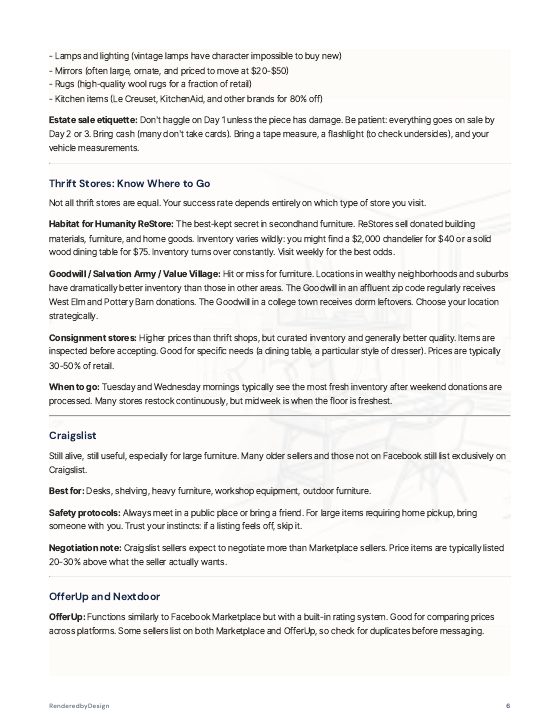 Page 6 of THE SECONDHAND FIRST GUIDE