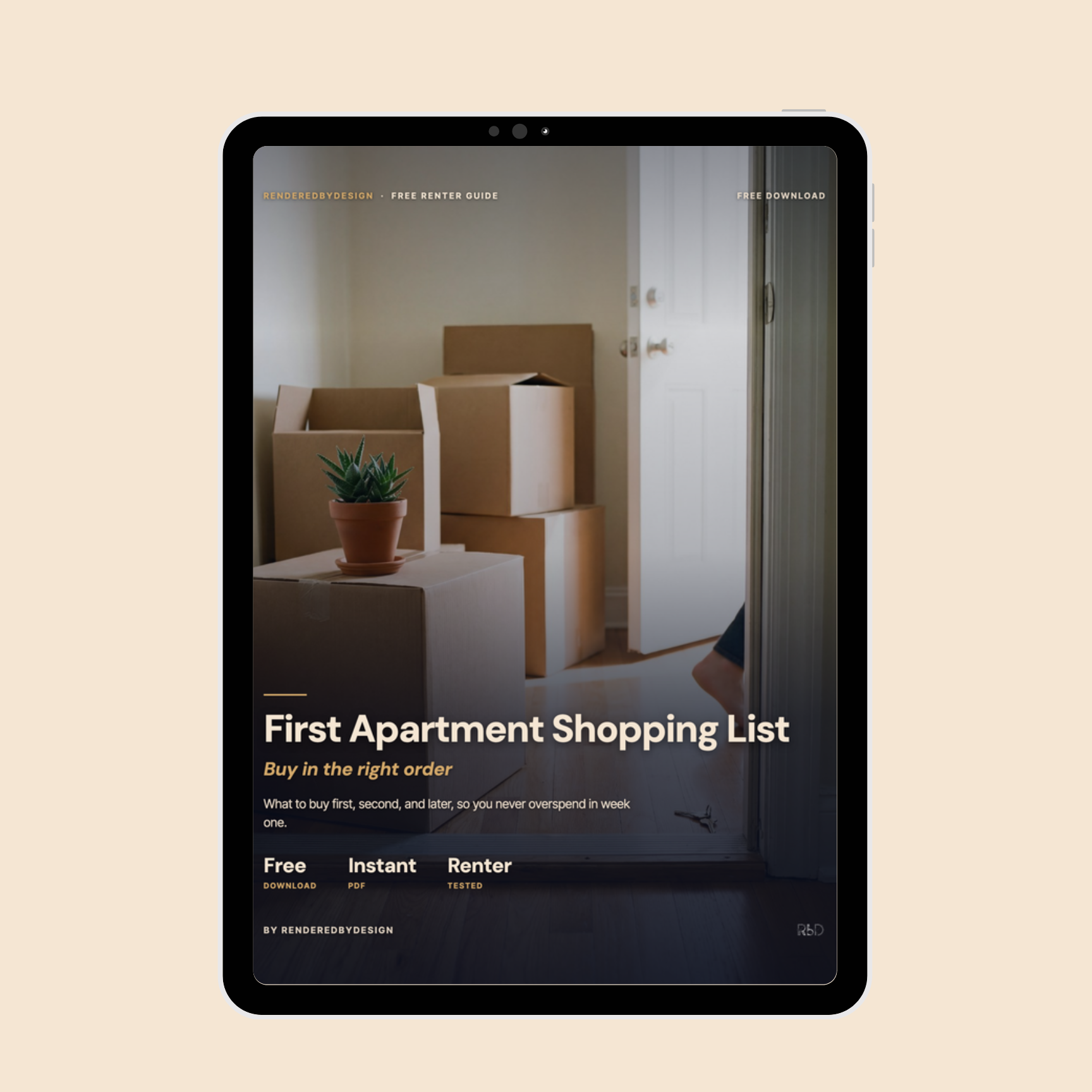 First Apartment Shopping List