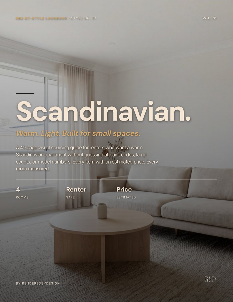 Scandinavian cover page from the Style Trio